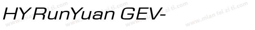 HYRunYuan GEV字体转换